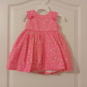 6 months pink baby dress